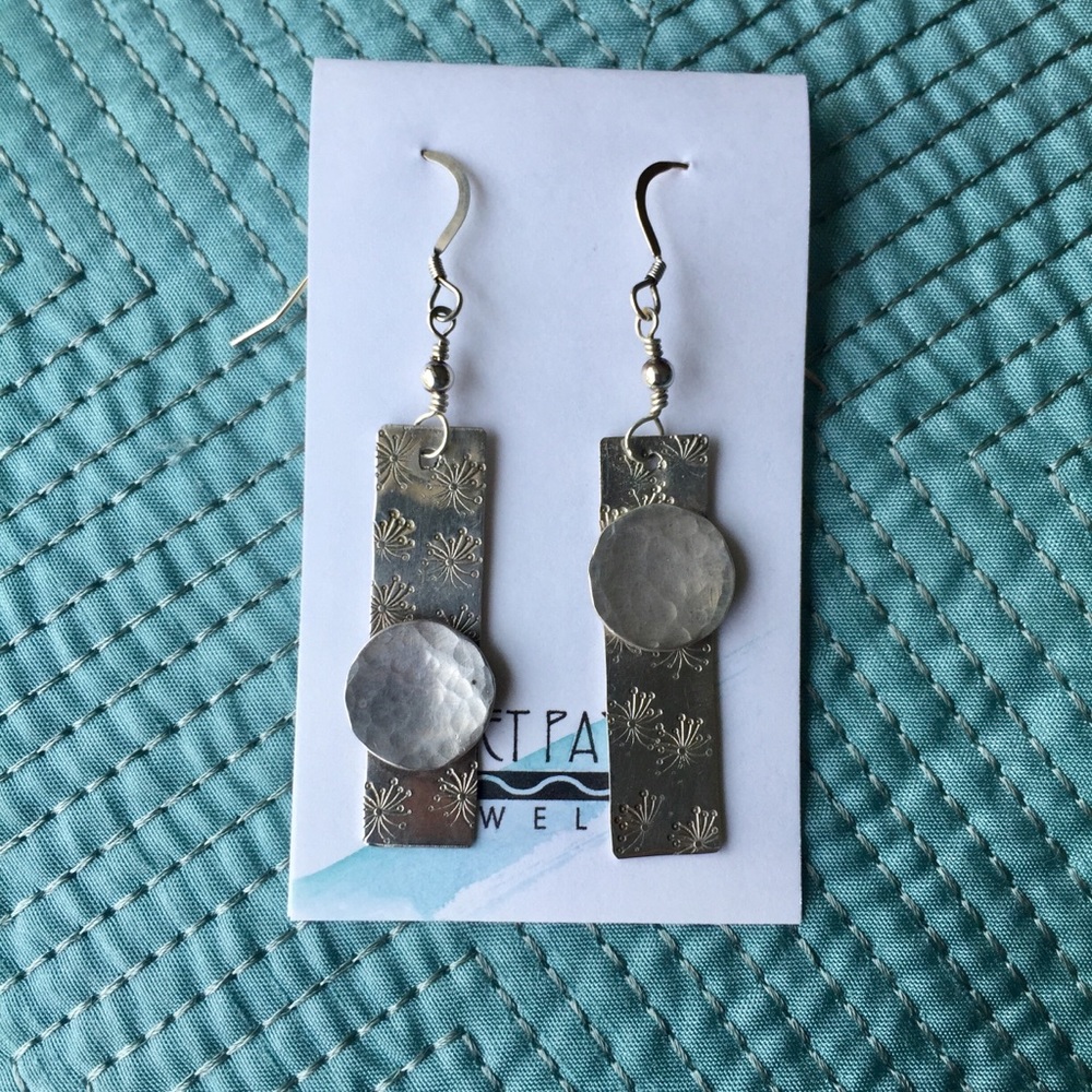Hammered Sterling Silver Earrings